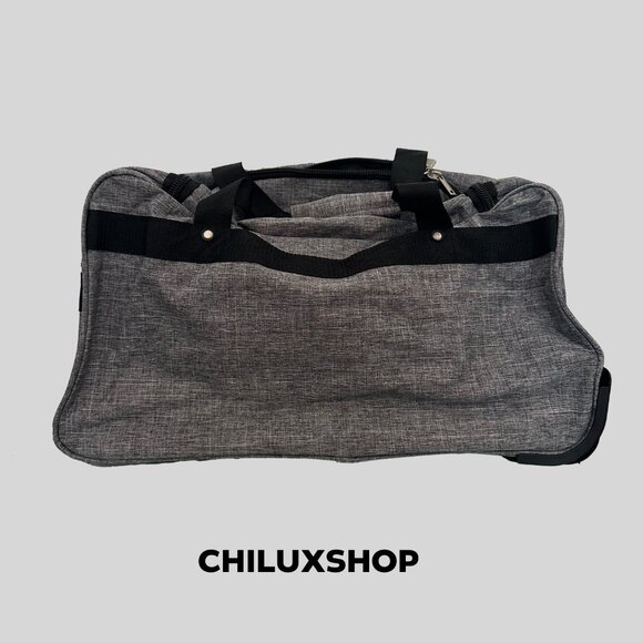 Grey Duffle Bag with wheels - Picture 2 of 4